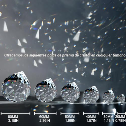 Prismas de bola de cristal MerryNine de 30mm multicolor para ventanas 3