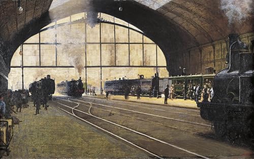 Impresiones de Lienzo Pintura Poster Stazione Centrale Milano 60x90cm