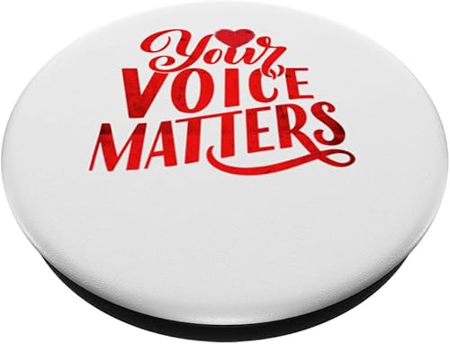 Miniatura 2 de Your Voice Matters Positive Self Help Esteem Love & Support PopSockets Standard PopGrip