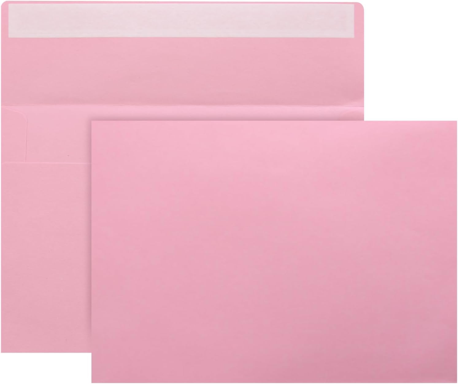 50 Packs A7 Envelopes,5x7 Envelopes for Invitations,Printable invitation envelope,Photos, postcards, greeting cards, mailings, Wedding Self-sealing (pink), Pink,White, mf003