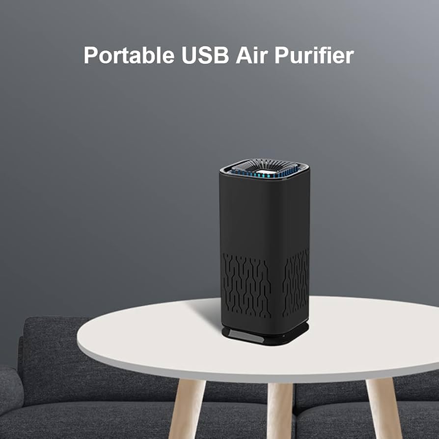 Digital ShoppyCar Air Purifier Portable Negative Ion Generator Remove Formaldehyde Dust Smoke Air Freshen Washer For Home Car (BLACK) 2