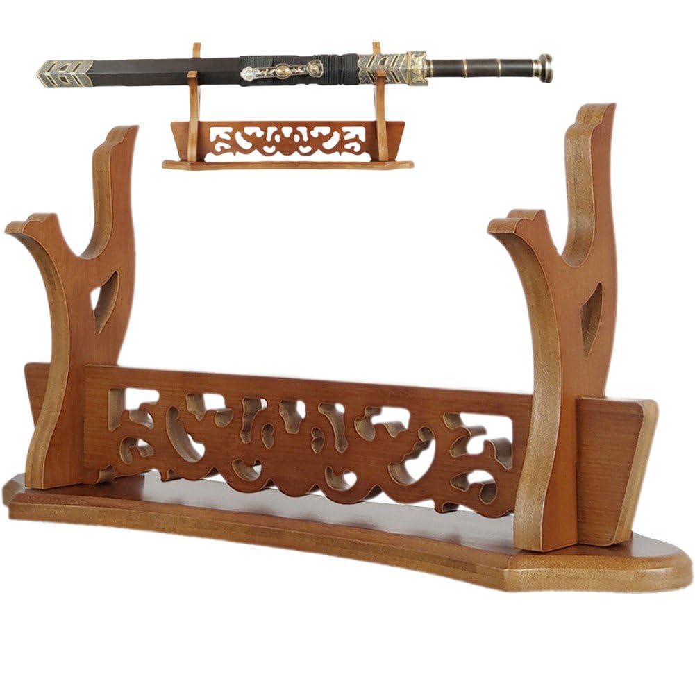 Support Katana en bois noble pour sabre samouraï japonais et gladius de collection
