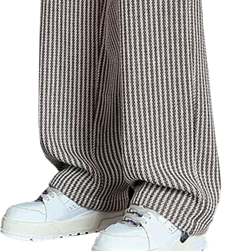 Men Pants Casual Mens Wide Leg Pants Elastic Waist Pant for Men Mens Elastic Drawstring Casual Straight Leg Pant2