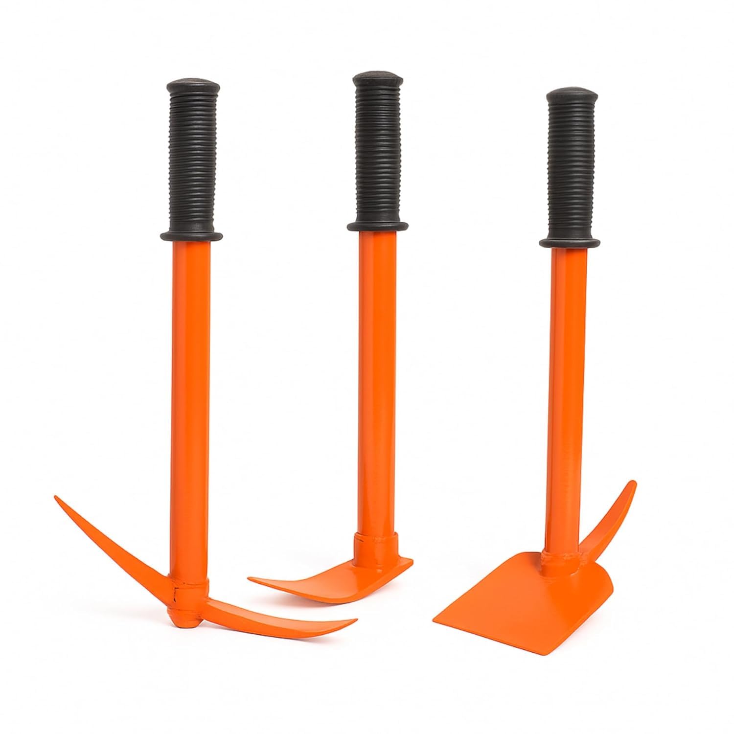 Gardening Tools Kit for Home Garden - Set of 3, (Includes Garden Tiller, Narrow Hoe & Spade Hoe) Orange Heavy Duty Gardening Essentials Metal Tools, Durable, Ergonomic Handle, Rust-Free-image-15