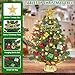 24 Inch Realistic Tabletop Christmas Tree Small Christmas Tree with 50 Warm Lights Star Treetop and Ornaments Battery Operated Indoor Home Table Christmas Decorations