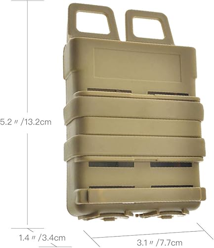 Miniatura 9 de JDSMT Tactical Fast Mag Attach Belt Magazine Pouch 5.56 Molle Holster Caza (Hunting Mag Pouch  Molle Mag bolsa táctica Mag Pouch Funda)