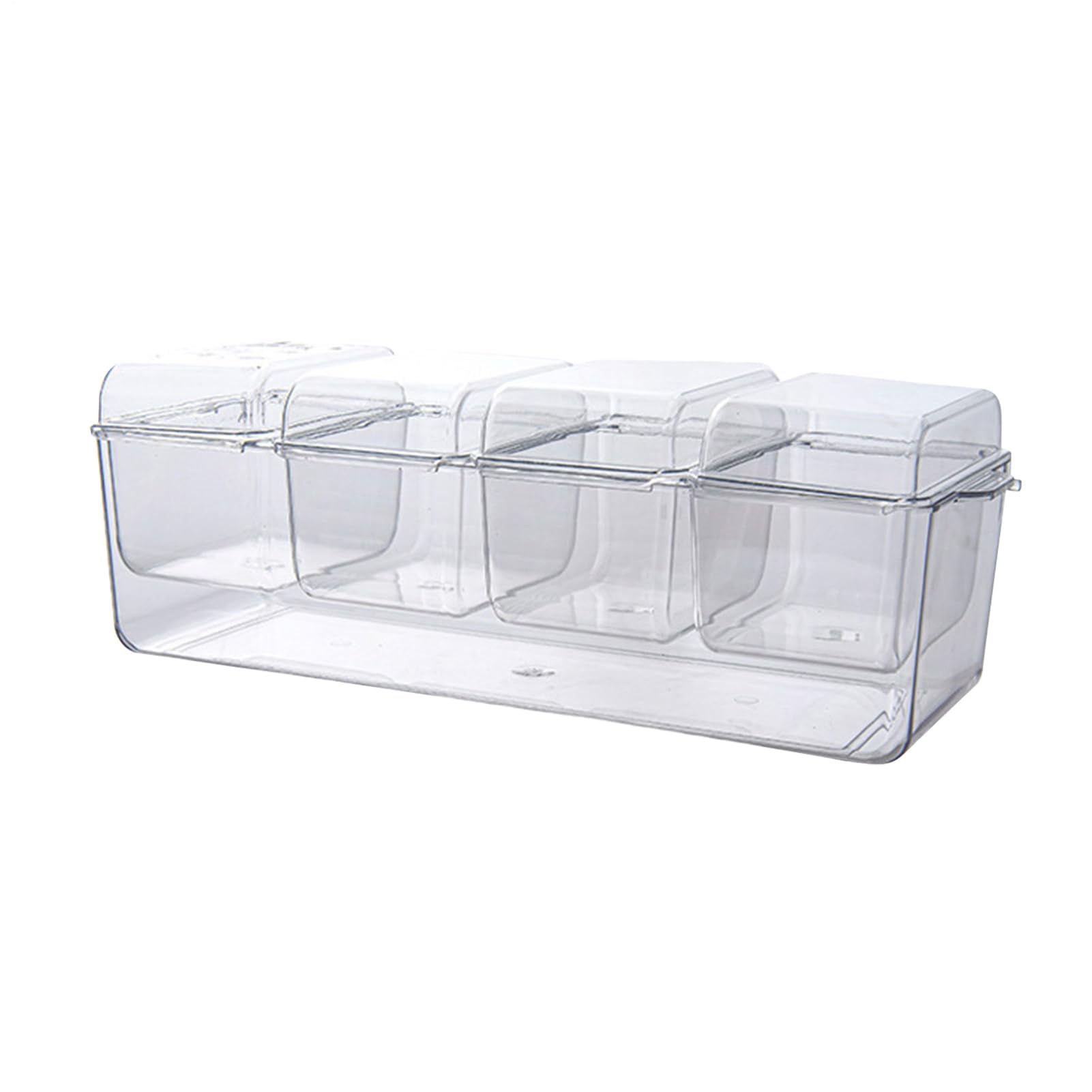 Vassoio per condimenti refrigerati – C Ice Platter con cartoni rimovibili, perfetto per feste, compleanni e vacanze, design trasparente per freschezza