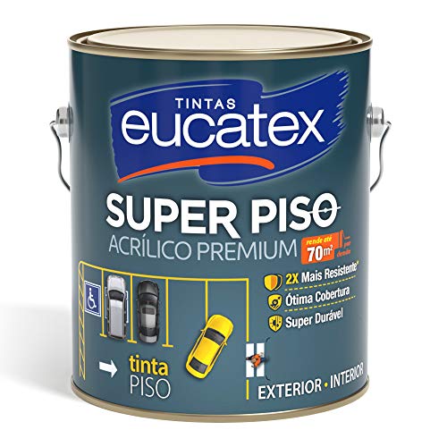 Tinta para Piso Interior e Exterior Eucatex 3,6 L Vermelho