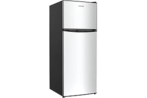 BANGSON Small Refrigerator with Freezer