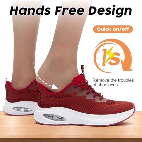 Image of ZYEN Wide Toe Box Shoes Women Air Cushion Road Running Shoes Extra Wide Width Sneakers Arch Support Gym Athletic Tennis Sneakers Lightweight Breathable Walking Shoes
