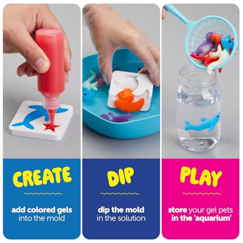Image of Aqua Fairy Water Pets Solution Refill - 3 Pack Magic Elf Toy Powder Kit - Optimized Solution for DIY Squishy Maker Set - Make Your Own Squishes Toys Craft - Compatible with Most Water Gel Kits