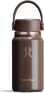 Hydro Flask Micro Bottle - Leak Proof Purse or Pocket Flask - Insulated Mini Water Bottle 6.7 Oz Chocolate Rose Gold