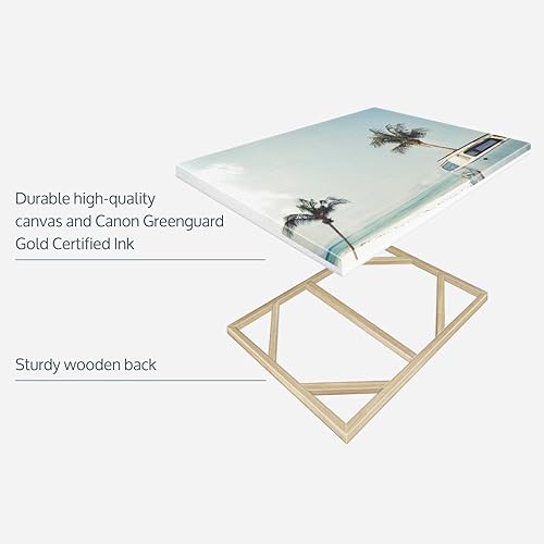 Miniatura 6 de Elephant Stock Lienzo retro de surf Van  1 panel de lona de playa para decoración de pared, imágenes escénicas del océano, lienzo del océano,