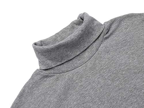 Image of Poriff Men's Casual Slim Fit Basic Tops Knitted Thermal Turtleneck Pullover Sweater