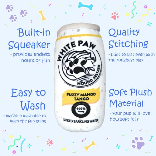 PupCulture White Paw 2 Pack Juguete Mordible para Perro miniatura 3