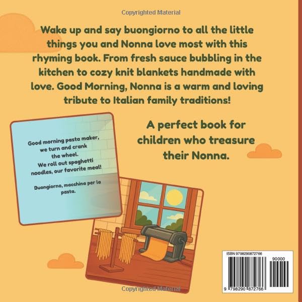 Good Morning Buongiorno Nonna and Things We Both Love: An Italian-Themed Rhyming Book For Cuddly Mornings, A Perfect Gift for Nonna and Little Ones (Goodnight & Good Morning to Nonno and Nonna) - Image 2