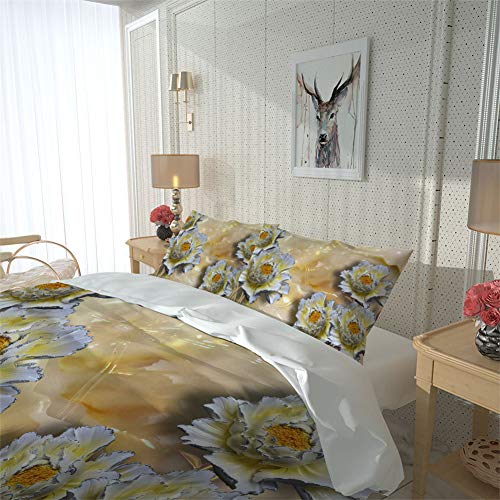 Housse de couette imprimé microfibre douce et infroissable pour un lit impeccable sans effort - 4