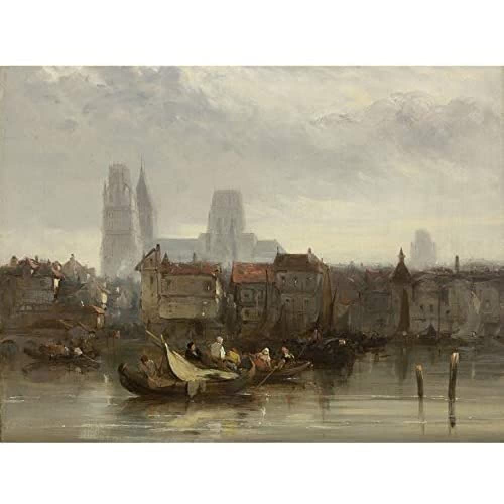 Artery8 British 19Th Century Rouen 19Th Century Painting Unframed Wall Art Print Poster Home Decor Premium