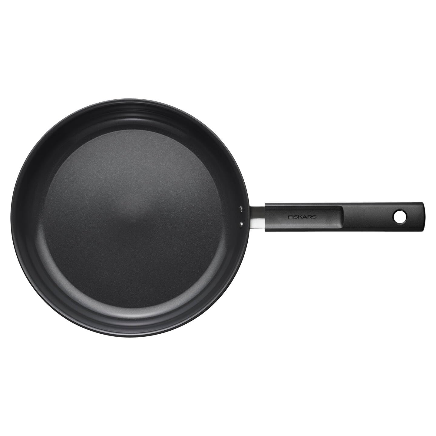 Fiskars Bratpfanne, Hard Face, Durchmesser 28 cm | Für alle Kochfelder geeignet, Antihaftbeschichtung, Kratzfest, Aluminium/Kunststoff, Schwarz, 1075520