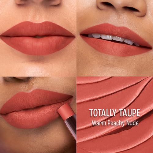 Image of Lakme 9to5 Lip Tattoo Matte Slim Stick, Totally Taupe, 2g, for Intense Color and Full Coverage, with Bakuchiol and Vitamin E, Smudgeproof and Waterproof, Long-Lasting Lipstick for Women