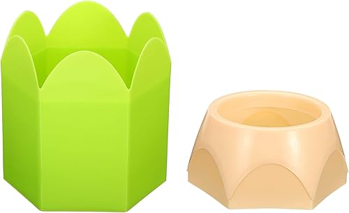 Miniatura 4 de PATIKIL Portalápices, paquete de 3 soportes para bolígrafos para escritorio, bonito soporte de plástico para lápices, organizador de tazas, forma de