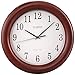 La Crosse Technology 12.5 Inch Cherry Wood Atomic Analog Clock (WT-3122A-INT)