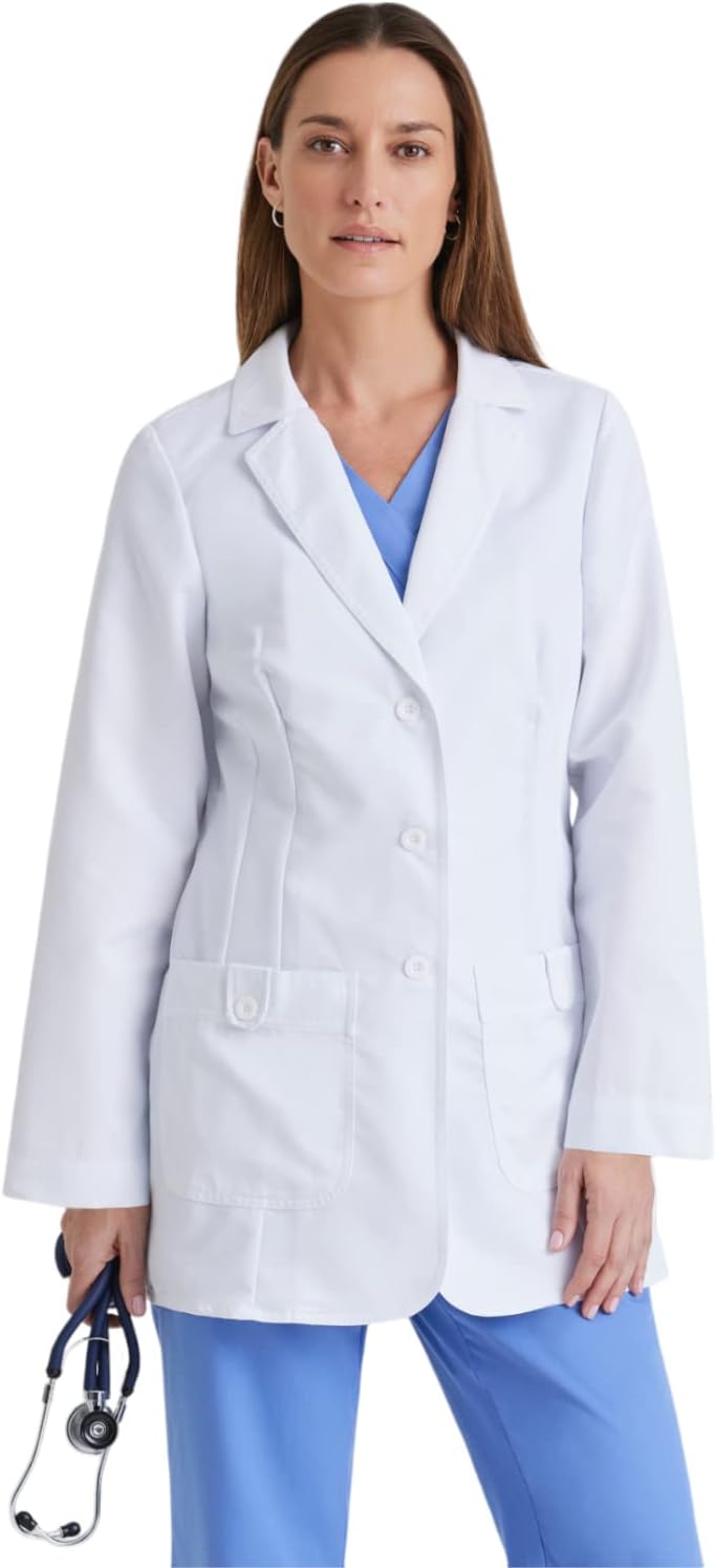 Greys Anatomy Women's 32 Inch Two Pocket Fitted Lab Coat
