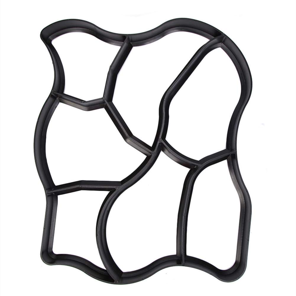 Garden Pavement Mold Garden Walk Pavement Concrete Mould DIY Manually Paving Cement Brick Stone Road Concrete Molds Pathmate Moulds (Y-02)