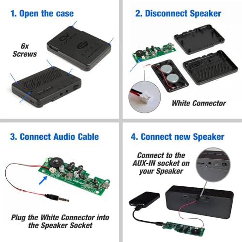 Cable de audio auxiliar para módulo Bluetooth COSVOX miniatura 4