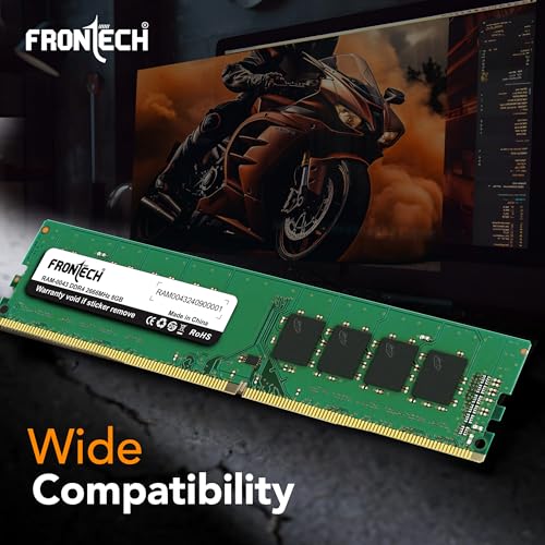 Image of FRONTECH 8GB DDR4 16 Chips 2666 MHz Desktop RAM Memory, Suitable for Gaming, Multitasking (RAM-0043)