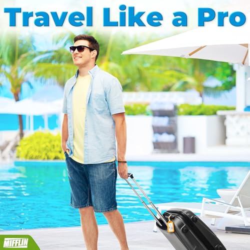 Mifflin-USA 6 Pack Durable Luggage Tags