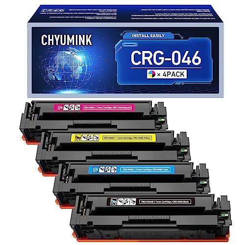 JC Toner Compatible Toner Cartridge Replacement for Canon 046A (Black Cyan Magenta Yellow, 4-Pack)