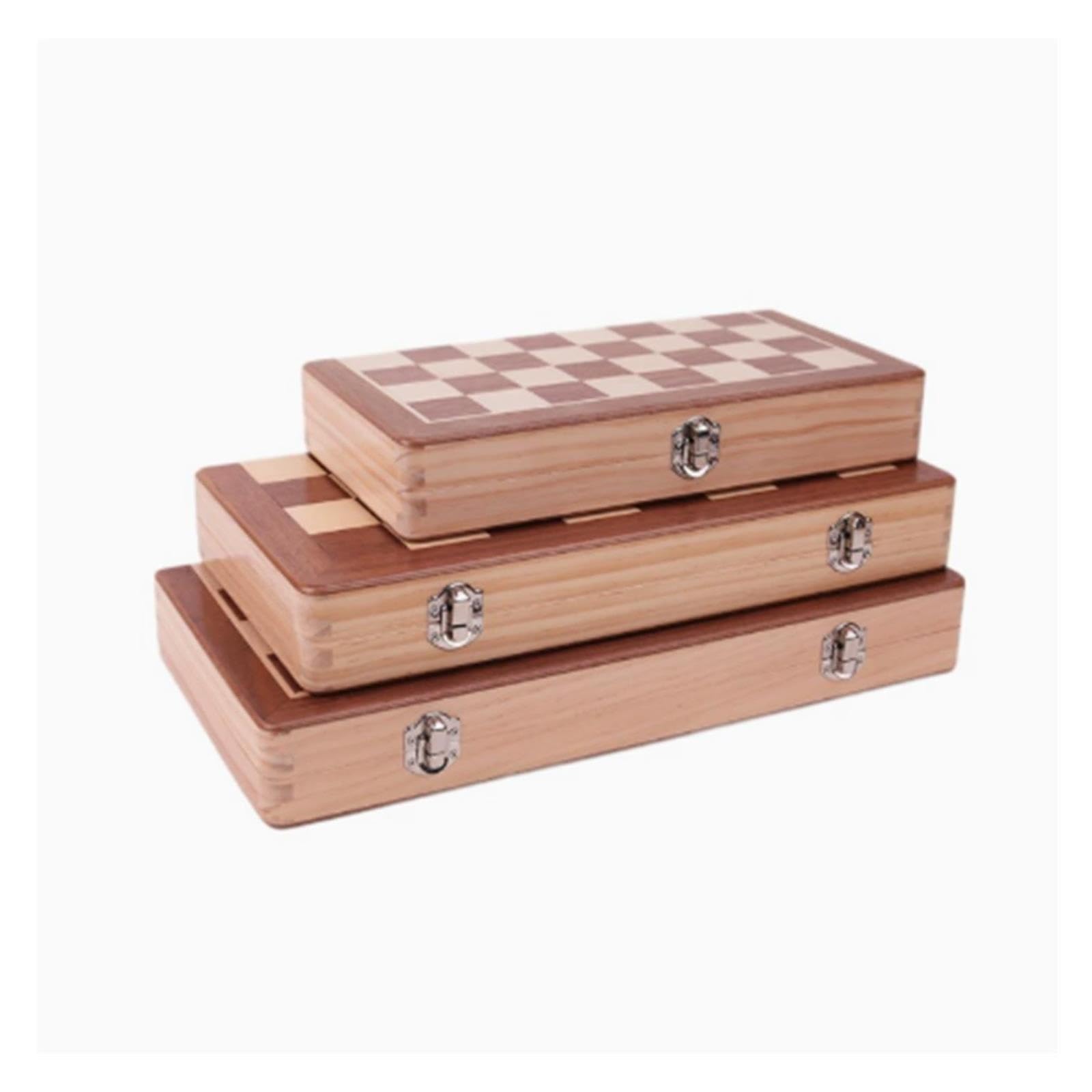 Set di scacchi in legno Scacchiera pieghevole non magnetica