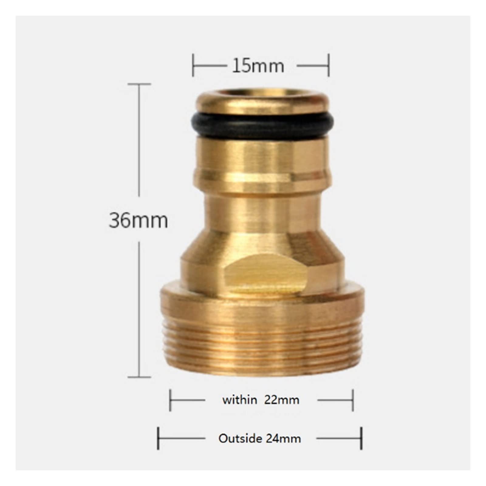 resistir extremos de alta presión y temperatura Conector de grifo de lavabo de cobre, extensor de grifo de jardín, conexión de lavado de tubería de agua, adaptador de grifo de latón, accesorios de int