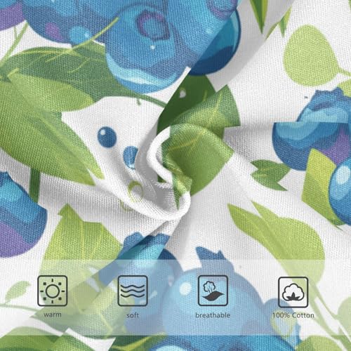 Wusikd Blueberries Fruity Boys' Underwear Cotton Boys Briefs Soft Toddler Underwear 2T3