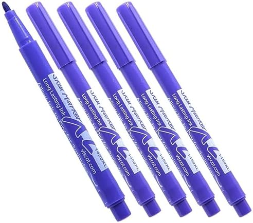 (5 Pack) Mini XL Surgical Markers Stencil Skin Scribes for Markin...
