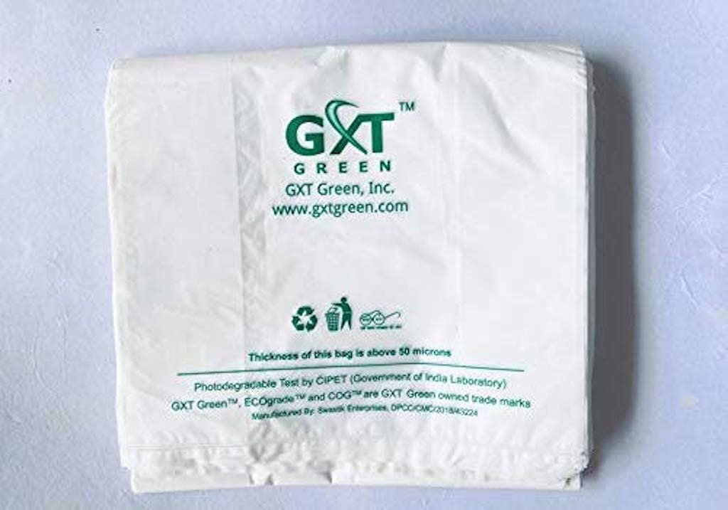 Gxt Green Biodegradable, Compostable, Photodegradable and Recyclable Carry Bags (White) (13x16) Pack of 95