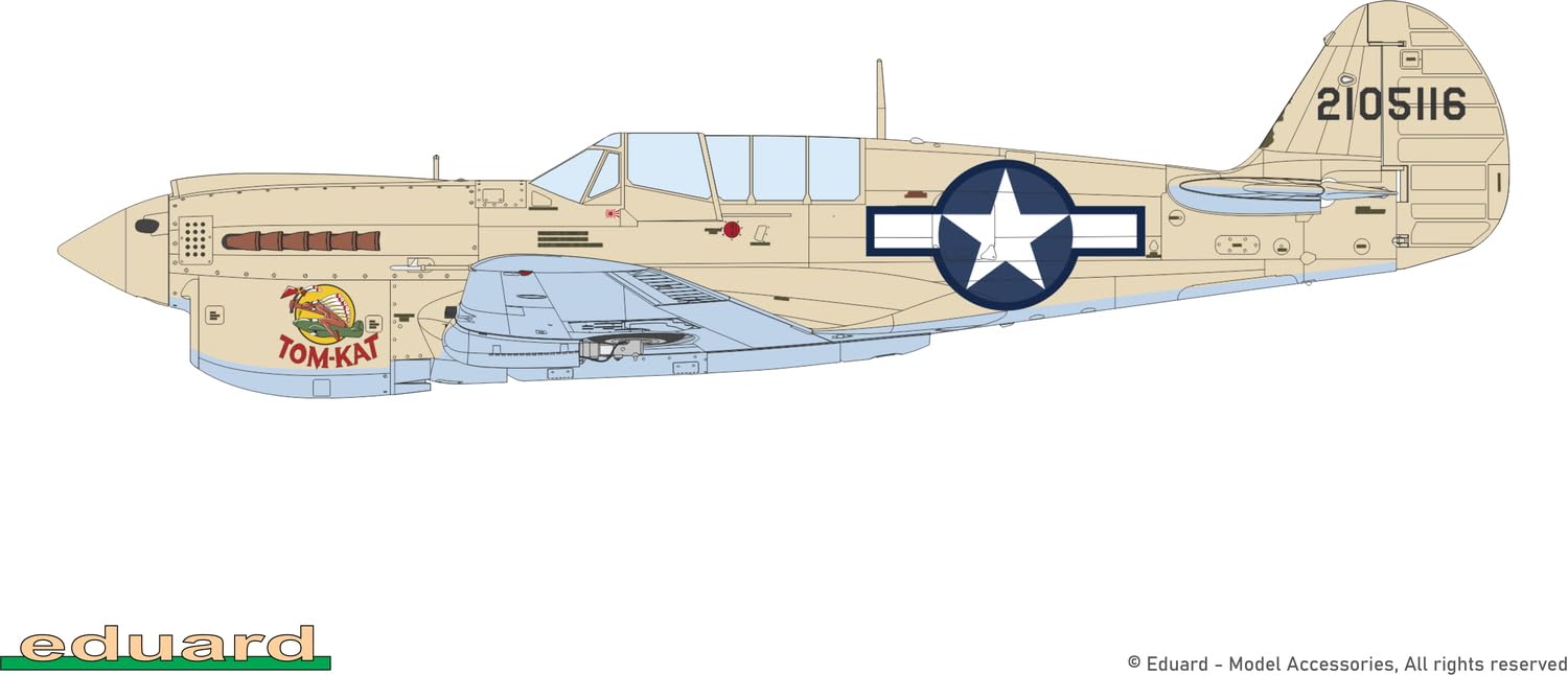 Edualdo 1/48 Profi Pack P-40N Warhawk Kunststoff Modell EDU82242 (Flugzeug)
