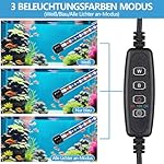 29cm Timer aquarium Lampe, Dimmbar 10 Helligkeitsstufen Aquarium Led Beleuchtung, IP67 Wasserdicht Aquarium Licht Beleuchtung für Aquarien (30-50cm Tank) – Bild 3