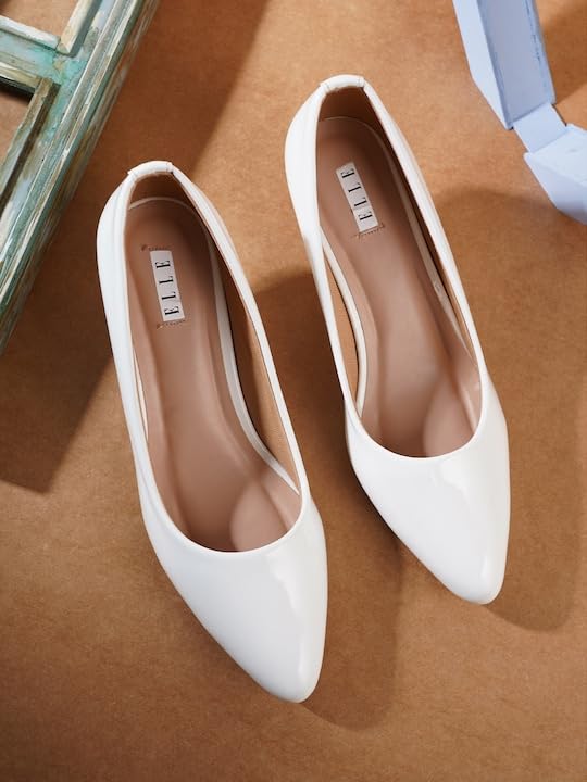 Image of ELLE Women's Solid Stiletto Heel Slip-On Pumps