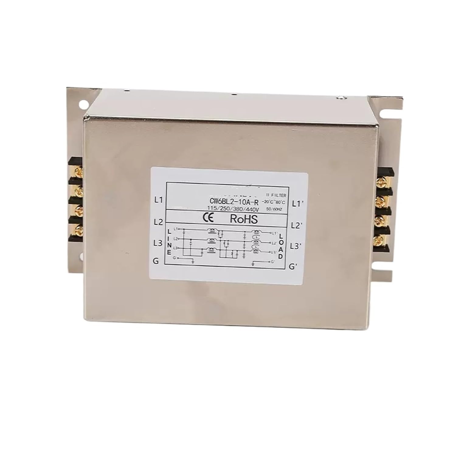 CW6BL2-10A-80A-R Secondary Three-Phase 380V Input Power Filter servo Frequency Conversion(CW6BL2-10A-R)