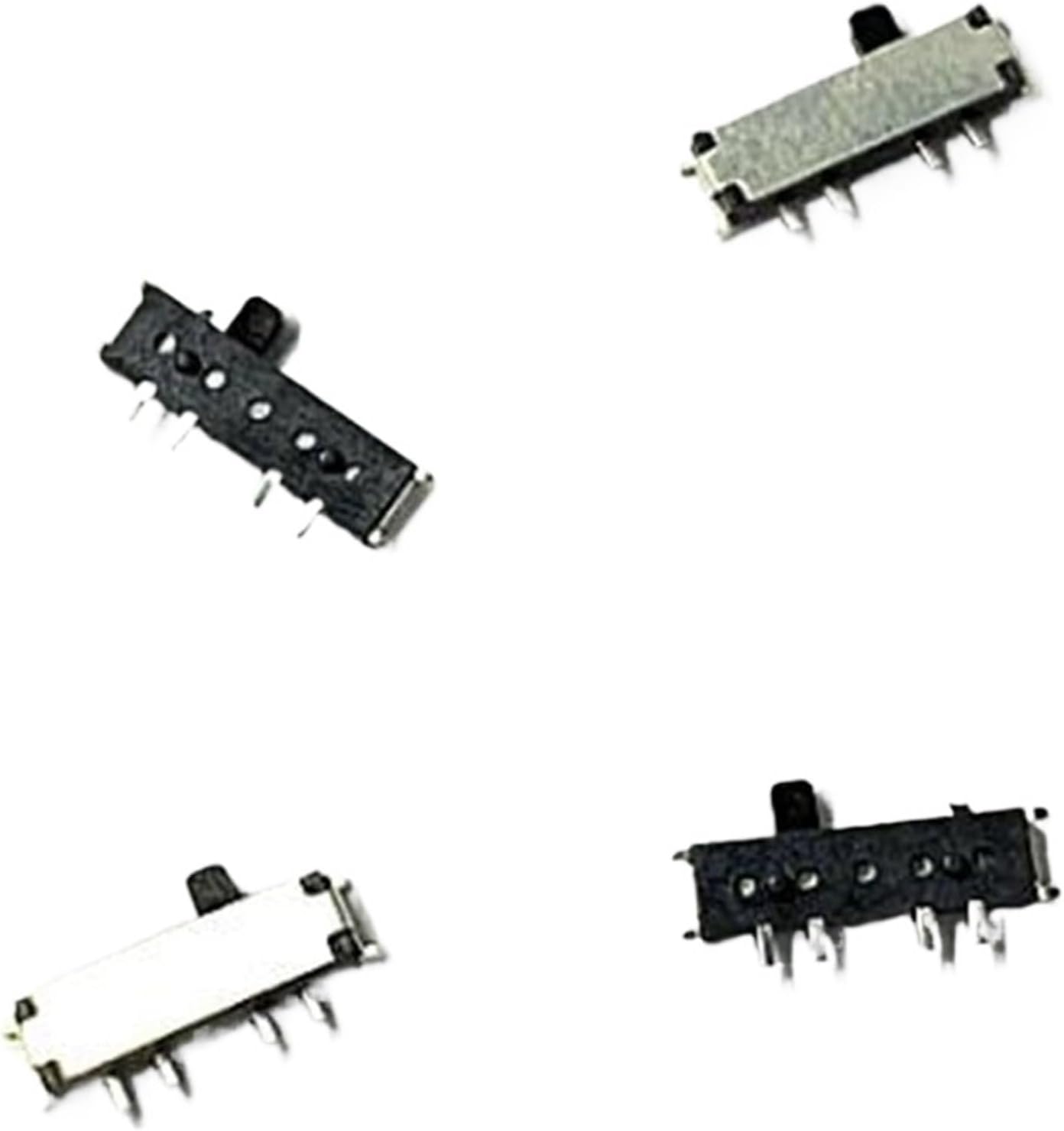100pcs MSK-13C01 Miniature Slide Switch 8 Pin 1P3T SP3T ON-ON-ON Right Angle SMT/SMD PCB 1.50mm Height