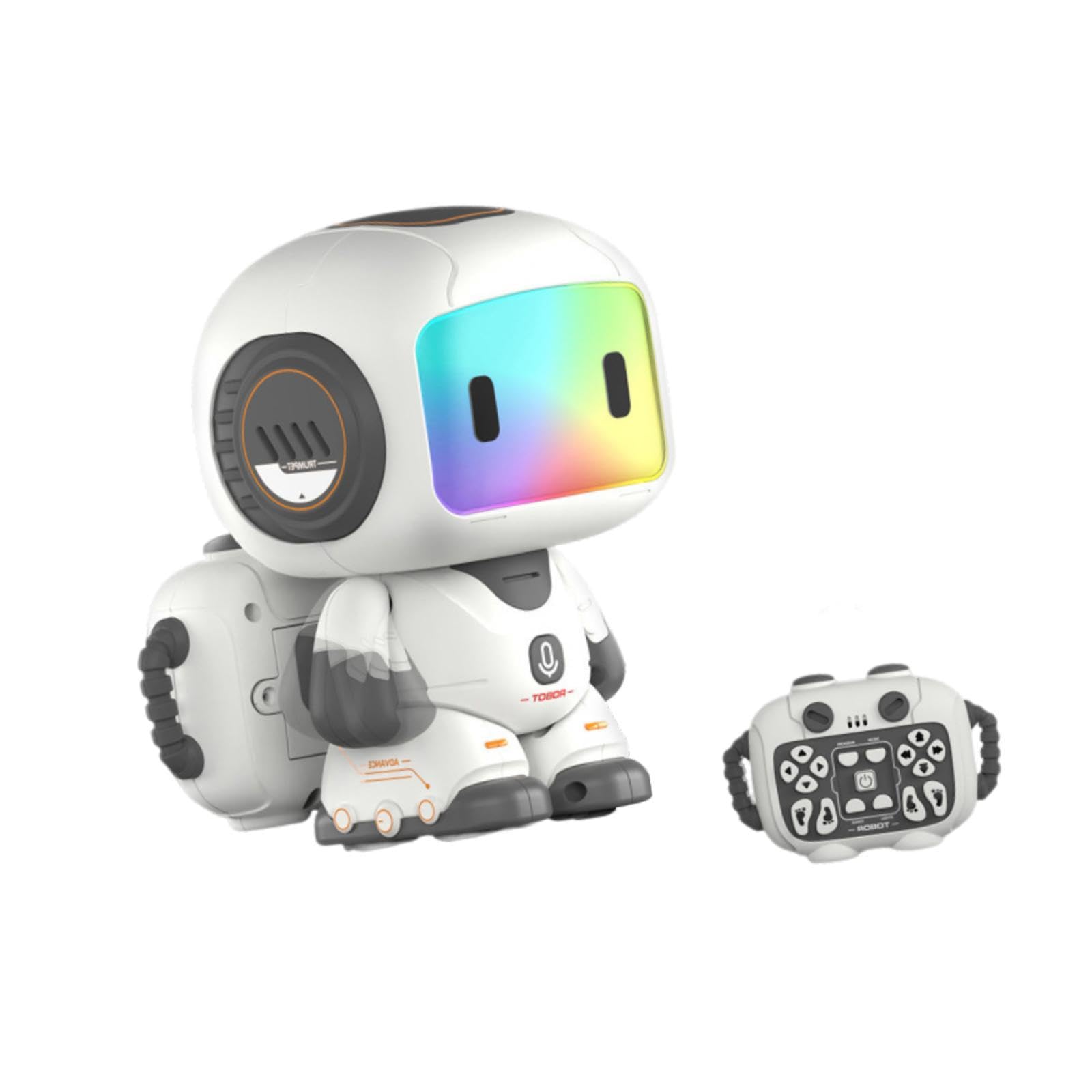 Robot telecomandato, Regalo di Compleanno, movimenti Intelligenti e Flessibili, Divertente modalità di Programmazione, Giocattolo educativo, Grigio