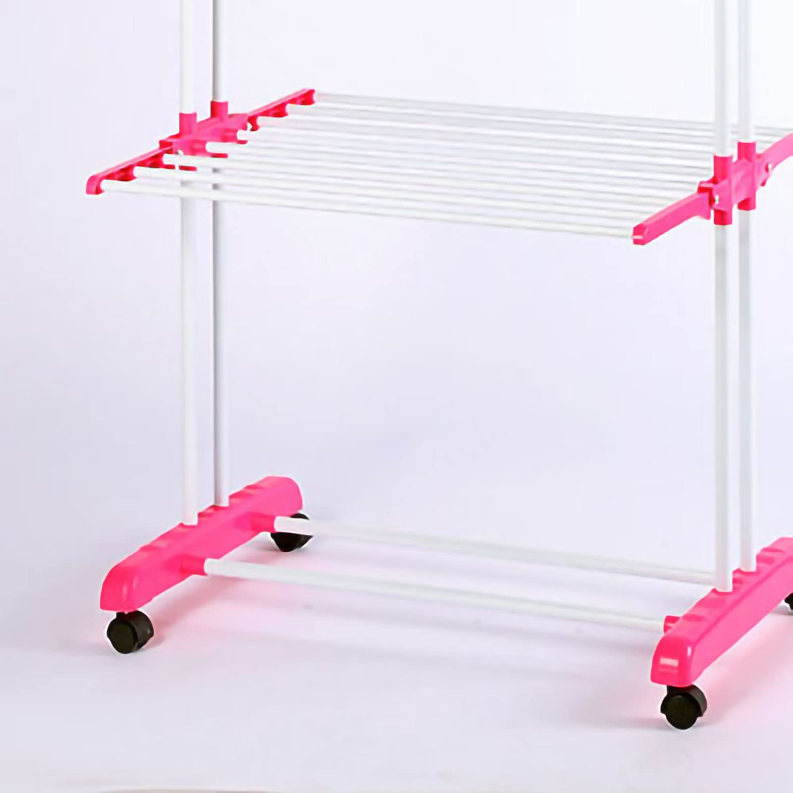 Stendibiancheria con Ripiani Regolabili (Rosa)