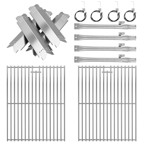 Image of Replacement Parts for Nexgrill 4-Burner 720-0830 720-0830H 720-0830D 720-0783C, Stainless Steel Grill Grate, Heat Shield Plates, Burner Tubes, Igniters Kit for Cuisinart CGG-7400 Replacement Parts
