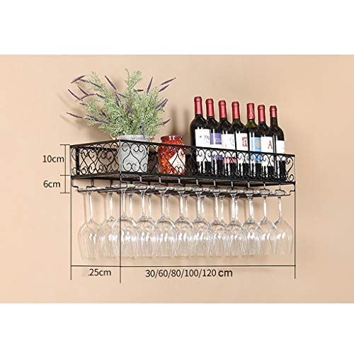 Soporte de vino multifuncional de hierro 30x25 cm miniatura 2