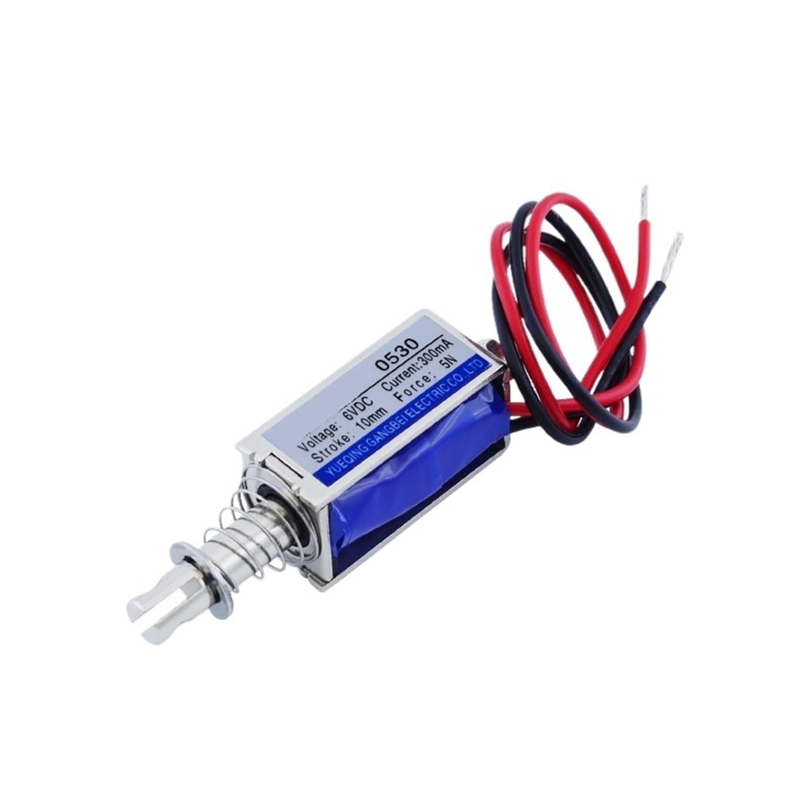 Solénoïde linéaire 6V DC JF-0530B électroaimant push pull pour automatisme et robotique