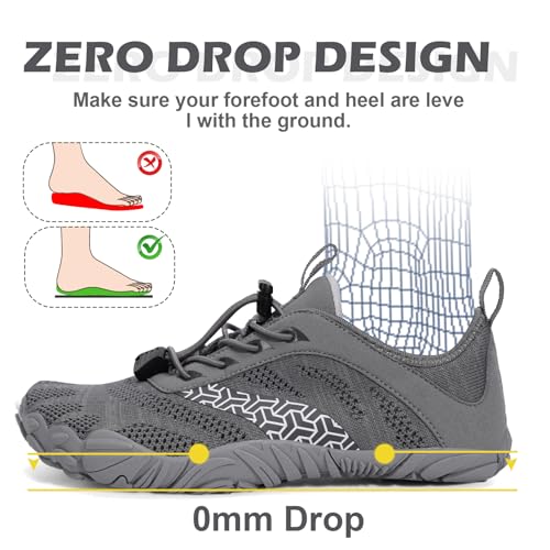 Hike Barefoot Shoes Women Men with Wide Toe Box Footwear Healthy Non-Slip Hike Beach Pool Aqua Swim Surf Hiking Running Athletic Water Shoe4