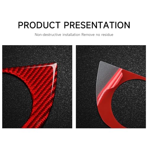 Image of Car Dashboard Cover Decals for 2011-2020 Dodge Durango Accessories Carbon Fiber Interior Stickers