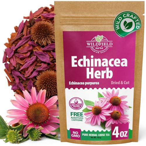 Image of 4 oz. Dried Echinacea Herb Herbal Tea (Echinacea purpure) - 113g Equinacea Herb Tea